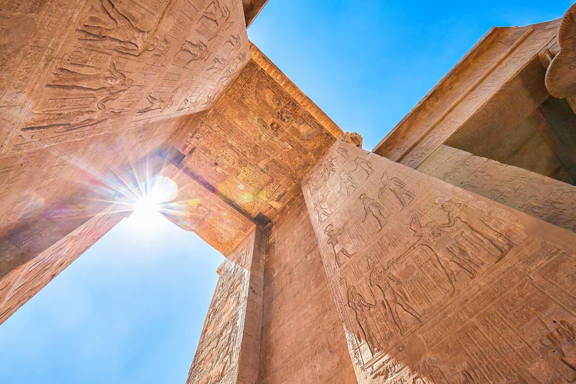 Ancient Egyptian Temple with Hieroglyphic Columns Ancient Egyptian Temple with Hieroglyphic Columns