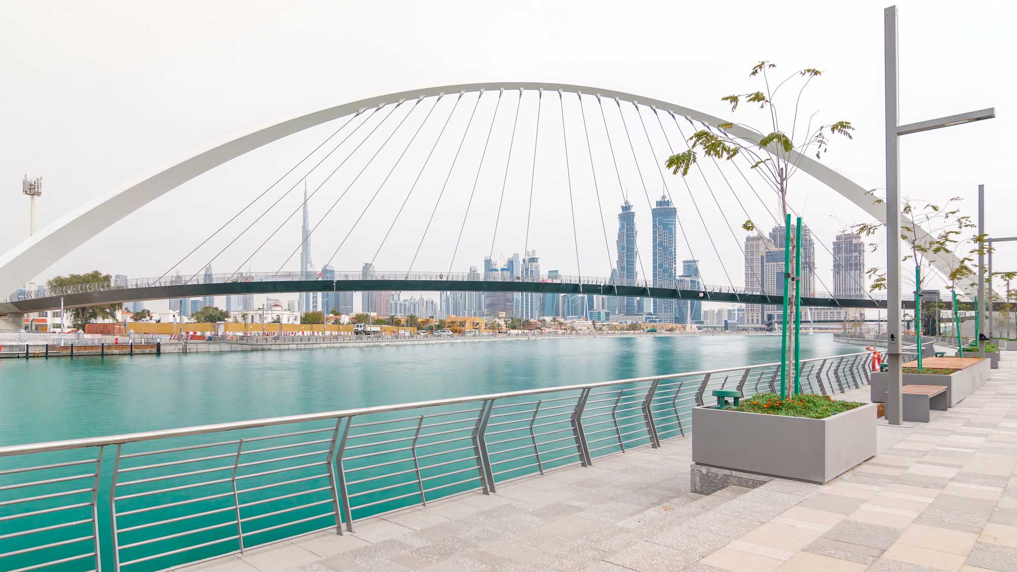 Pedestrian Bridge Over Dubai Water Canal
