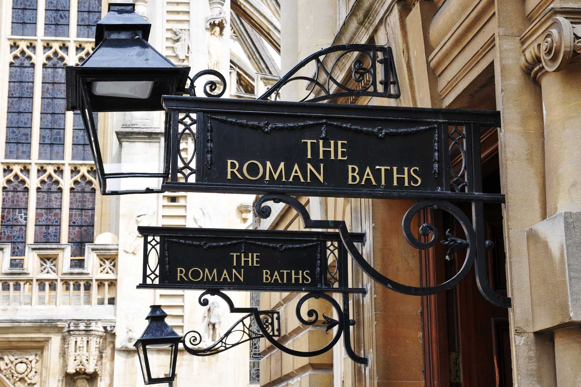Roman Baths Historic Entrance in Bath Roman Baths Historic Entrance in Bath